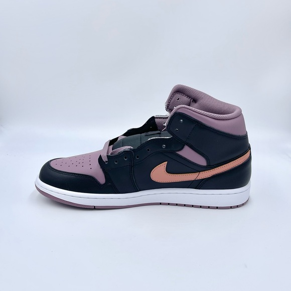 NEW Air Jordan 1 Mid SE Black Sky J Mauve Orange Sneaker FB9911-008 Men’s 11 - Picture 8 of 13